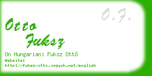 otto fuksz business card