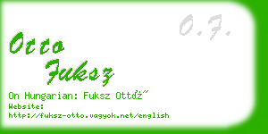 otto fuksz business card